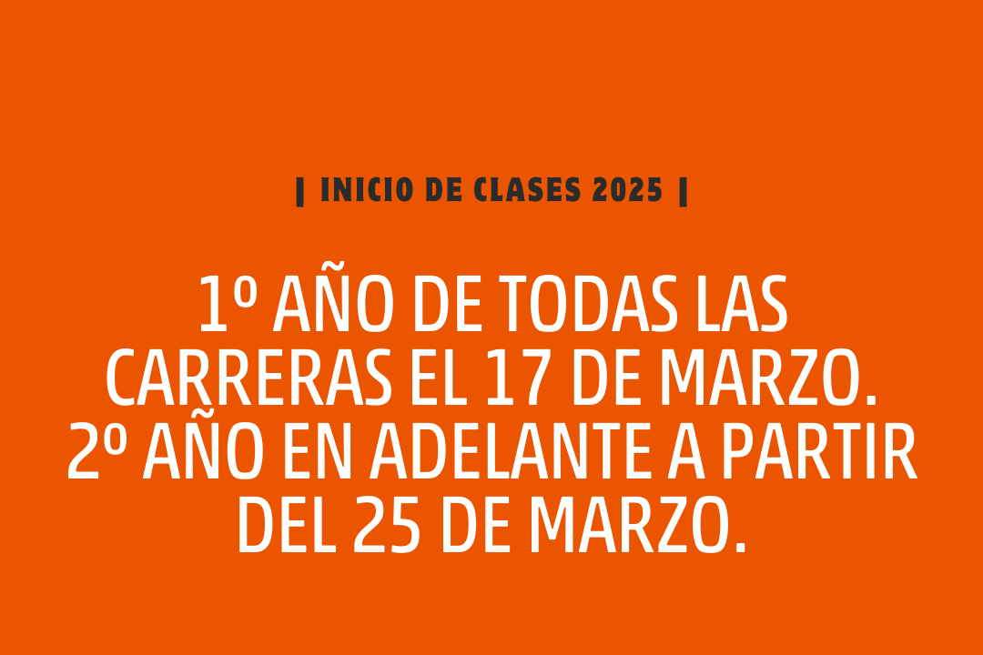 INICIO CLASES 2025
