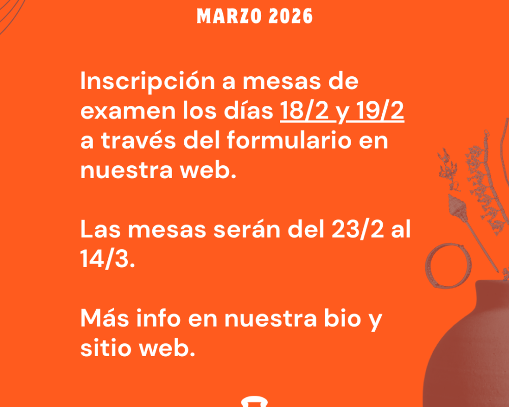 INSCRIPCIÓN A MESAS DE EXÁMENES