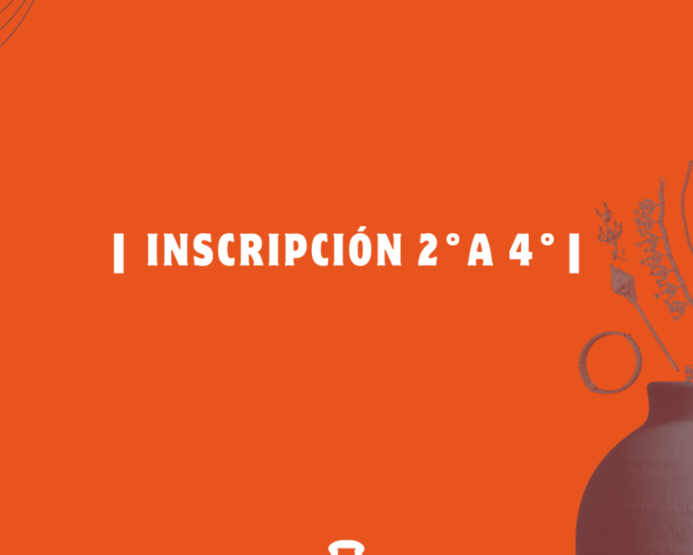 INSCRIPCIÓN 2º a 4º